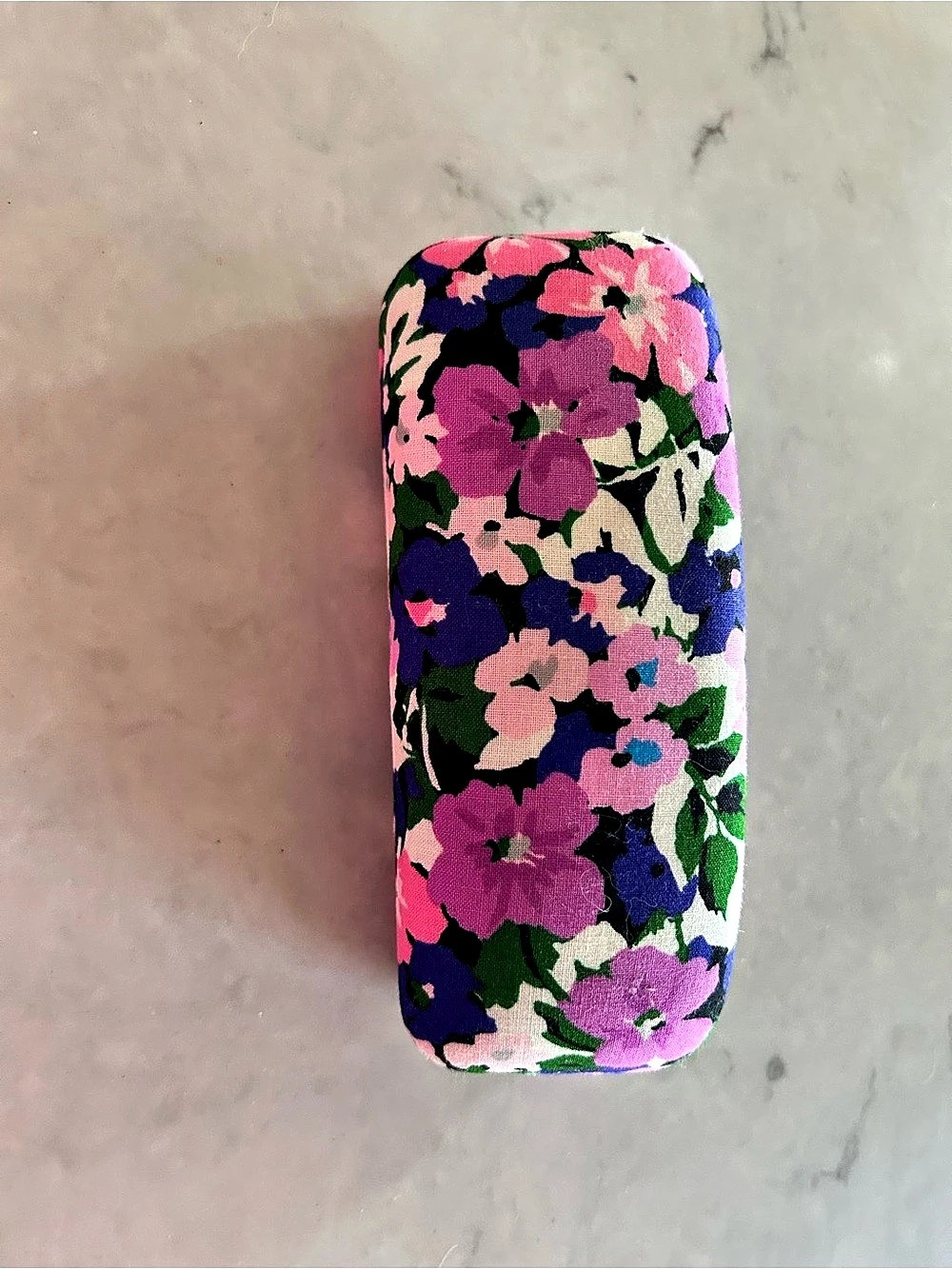 Vera Bradley Hard Shell Eyeglass Case Floral Pink & Purple